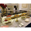 fruit plate three levels hotel buffet display rack.